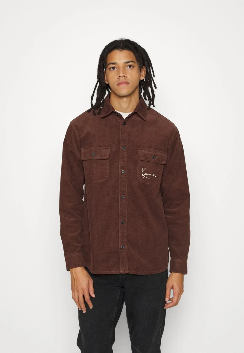 Karl Kani CHEST SIGNATURE SHIRT UNISEX - Übergangsjacke - Brown 3 Karl Kani CHEST SIGNATURE SHIRT UNISEX - Übergangsjacke - Brown