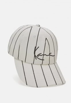 Karl Kani SIGNATURE PINSTRIPE UNISEX - Cap - White -Outlet KARL KANI Store d388df1d7c4d4259bb6e77f01e978533
