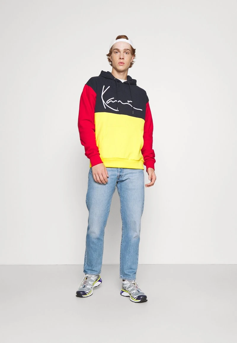 Karl Kani SIGNATURE BLOCK TEDDY HOODIE UNISEX - Kapuzenpullover - Yellow 4 Karl Kani SIGNATURE BLOCK TEDDY HOODIE UNISEX - Kapuzenpullover - Yellow – Bild 2