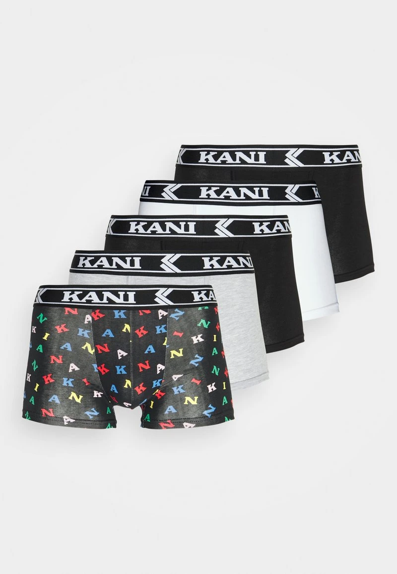 Karl Kani RETRO TAPE BOXER BRIEF 5 PACK - Panties - Multicolor/white/grey/black, Herren 3 Karl Kani RETRO TAPE BOXER BRIEF 5 PACK - Panties - Multicolor/white/grey/black, Herren