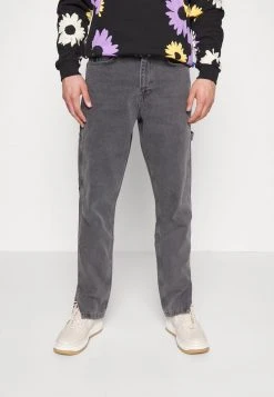 Karl Kani RETRO SLIT PANTS - Jeans Straight Leg - Grey, Herren