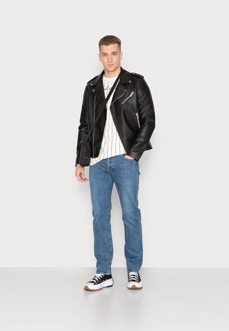 AUTOGRAPH PINSTRIPE TEE UNISEX - T-Shirt basic - cream Karl Kani AUTOGRAPH PINSTRIPE TEE UNISEX - T-Shirt Basic - Cream -Outlet KARL KANI Store d69f7a89866f444e8e3a8959c66fe991