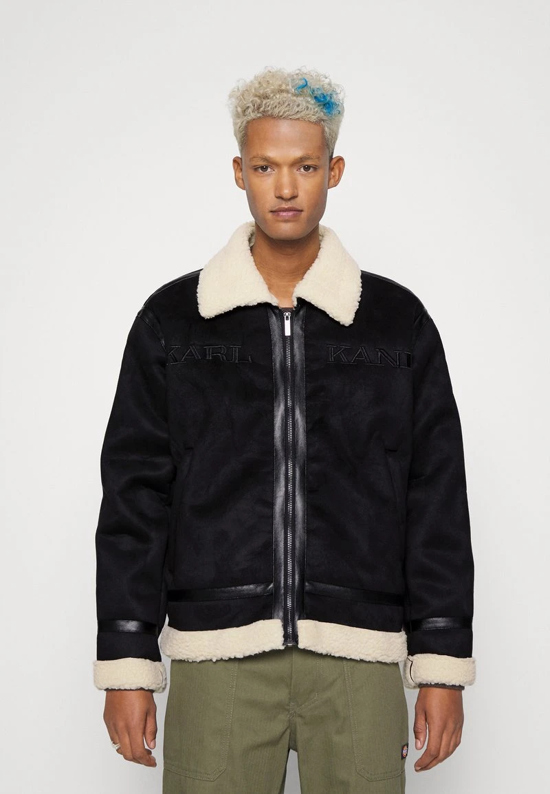RETRO JACKET - Übergangsjacke - black Karl Kani RETRO JACKET - Übergangsjacke - Black, Herren -Outlet KARL KANI Store d87ef14aec334d0fb8b375860ab1e48f