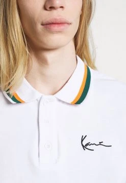 Karl Kani SMALL SIGNATURE TEE - Poloshirt - White, Herren -Outlet KARL KANI Store d87f06232ef047b69e3d8e7b234f358b