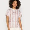 Karl Kani SMALL SIGANTURE TIE DYE STRIPE TEE - T-Shirt Print - Sand, Damen