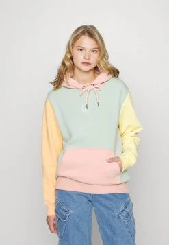 Karl Kani SMALL SIGNATURE BLOCK HOODIE - Sweatshirt - Dusty Green, Damen