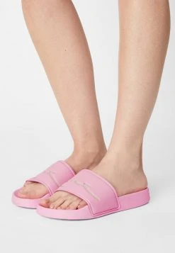 Karl Kani SIGNATURE POOL SLIDE - Pantolette Flach - Rose, Damen