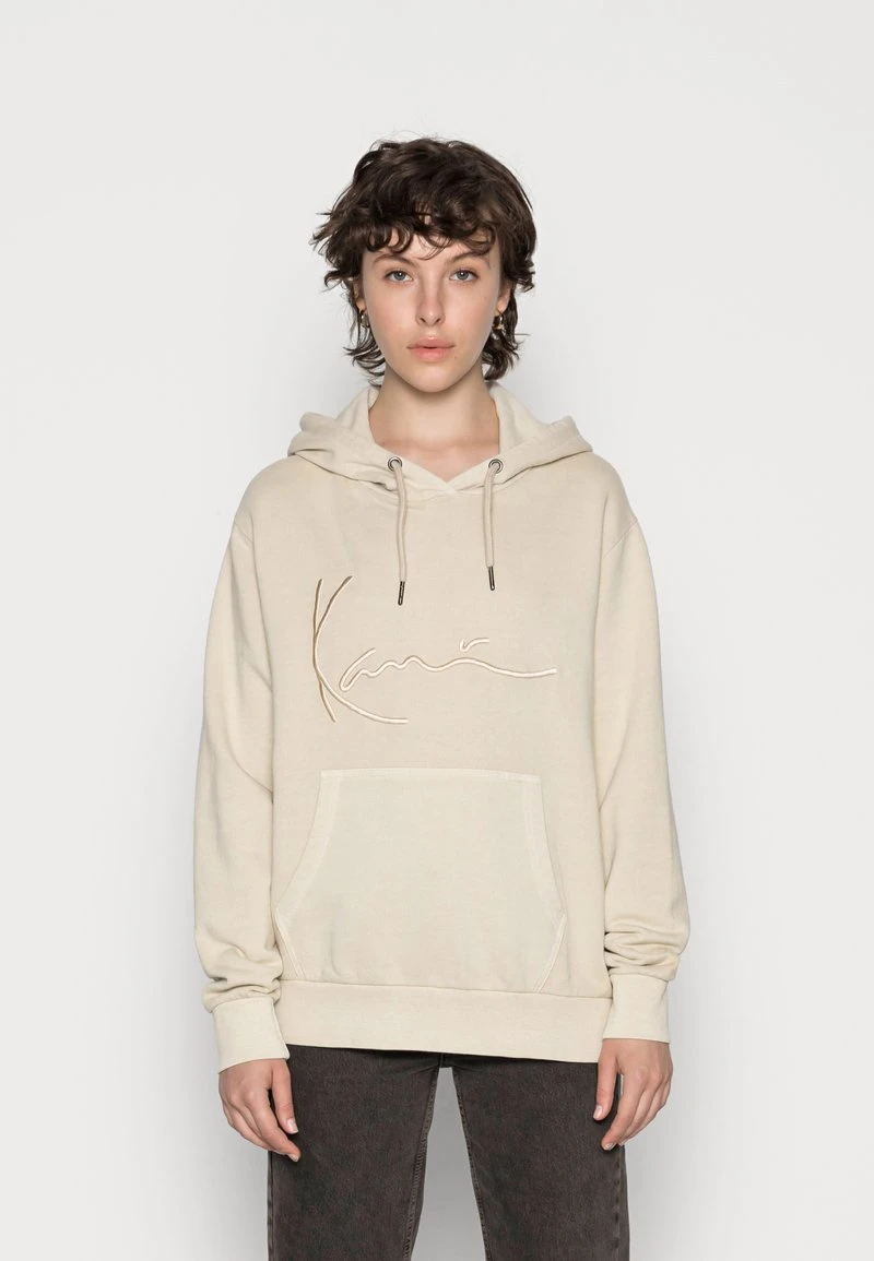 SIGNATURE WASHED HOODIE - Sweatshirt - light sand Karl Kani SIGNATURE WASHED HOODIE - Sweatshirt - Light Sand, Damen -Outlet KARL KANI Store db5f5f03792e41dcbd846a71c0f5ed4b