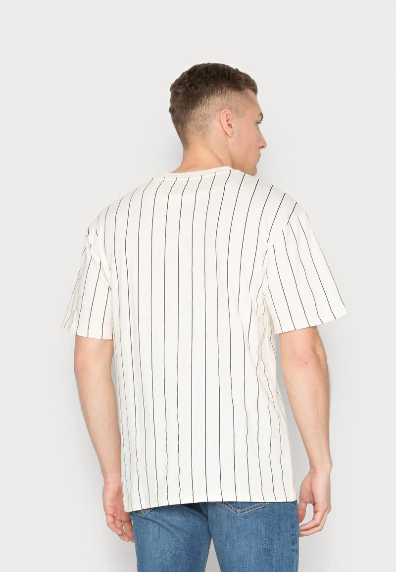 AUTOGRAPH PINSTRIPE TEE UNISEX - T-Shirt basic - cream Karl Kani AUTOGRAPH PINSTRIPE TEE UNISEX - T-Shirt Basic - Cream -Outlet KARL KANI Store db80d3972eb742b9beaab5a0b3290847
