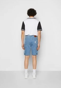 Karl Kani RETRO CARGO SHORTS VINTAGE - Shorts - Vintage Mid Blue, Herren -Outlet KARL KANI Store db982d7b05d44e4a99be88161f3f3955