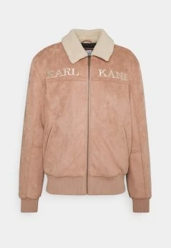 Karl Kani RETRO JACKET UNISEX - Kunstlederjacke - Dark Sand