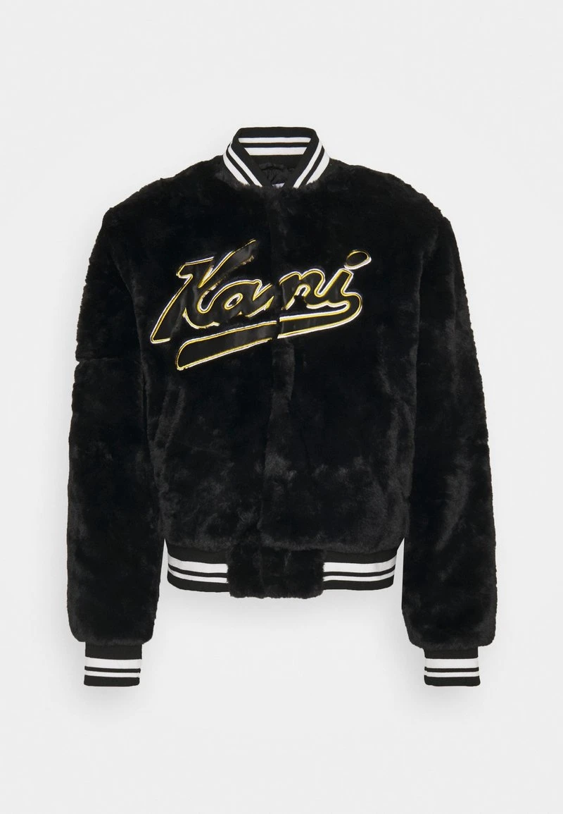 VARSITY COLLEGE JACKET UNISEX - Bomberjacke - black Karl Kani VARSITY COLLEGE JACKET UNISEX - Bomberjacke - Black -Outlet KARL KANI Store dc20d554f0dc44818583f49e6096dd8e