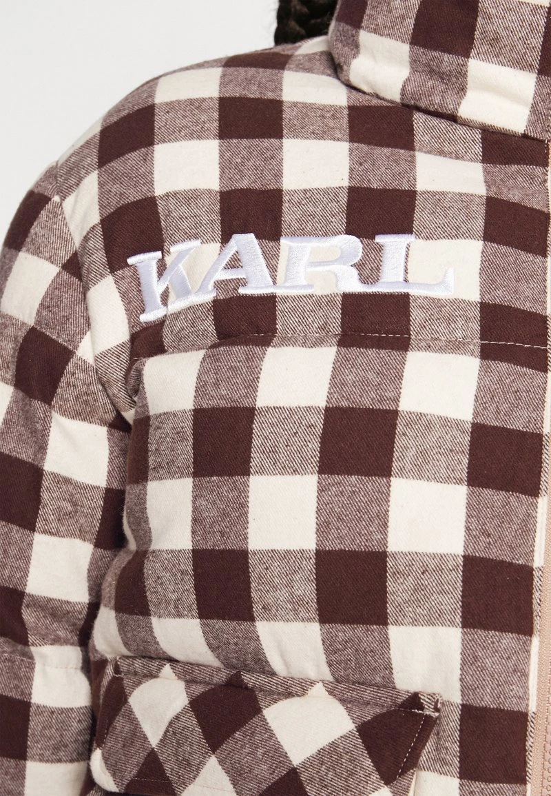 RETRO REVERSIBLE PUFFER JACKET - Winterjacke - taupe Karl Kani RETRO REVERSIBLE PUFFER JACKET - Winterjacke - Taupe, Damen -Outlet KARL KANI Store dcaafd11d4174f3d9c38ab2fbeb331f2