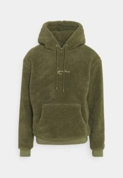 Karl Kani SMALL SIGNATURE HOODIE UNISEX - Kapuzenpullover - Dark Green