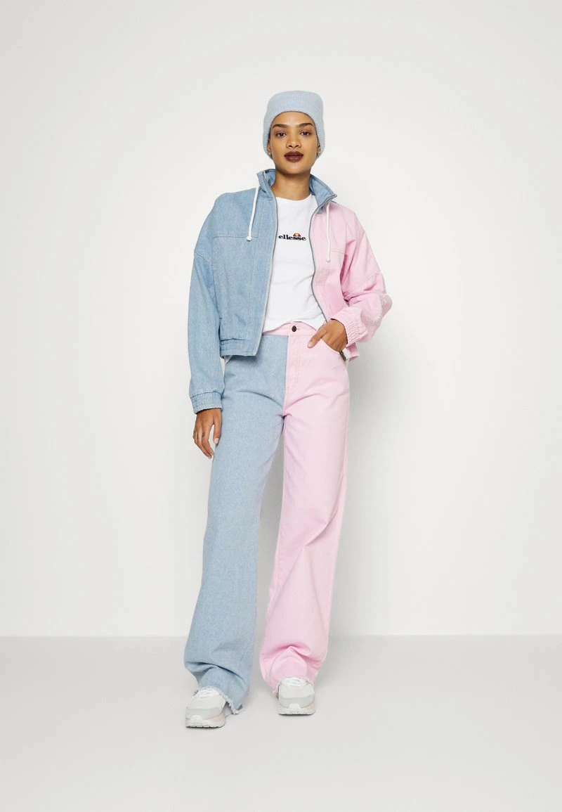 Karl Kani BLOCK WIDE LEG PANTS - Jeans Relaxed Fit - Rose/blue, Damen 7 Karl Kani BLOCK WIDE LEG PANTS - Jeans Relaxed Fit - Rose/blue, Damen – Bild 5