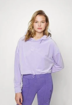 Karl Kani SMALL SIGNATURE CROP HOODIE - Kapuzenpullover - Lila, Damen