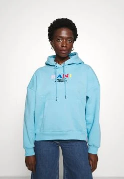 Karl Kani RETRO HOODIE - Sweatshirt - Light Blue, Damen