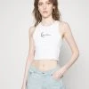 Karl Kani SIGNATURE CROP - Top - White, Damen -Outlet KARL KANI Store e2b6066084984e138159e0147557d71d