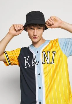 Karl Kani COLLEGE BLOCK PINSTRIPE BASEBALL - T-Shirt Print - Yellow, Herren -Outlet KARL KANI Store e50189dfce524a54b251bb6ac7cbdcaa