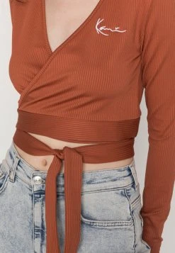 Karl Kani SMALL SIGNATURE SHORT RUST - Langarmshirt - Rust, Damen -Outlet KARL KANI Store e6d526224fc84ea5982afed95faeab17