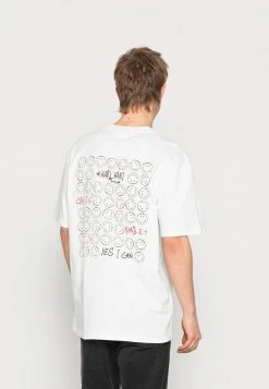 KARL KANI X SMILEY® SMALL SIGNATURE PRINT TEE UNISEX - T-Shirt Print - White