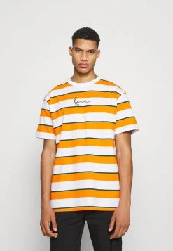 Karl Kani SMALL SIGNATURE STRIPE TEE UNISEX - T-Shirt Print - Orange -Outlet KARL KANI Store ebc4b228b73b4658bf588df7c6777e12