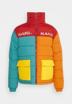 Karl Kani UNISEX RETRO BLOCK PUFFER JACKET - Winterjacke - Dark Red -Outlet KARL KANI Store eca30d1d155b47d682ea9a9f35e6f0ca