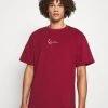 Karl Kani SMALL SIGNATURE TEE UNISEX - T-Shirt Basic - Dark Red