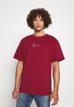 Karl Kani SMALL SIGNATURE TEE UNISEX - T-Shirt Basic - Dark Red