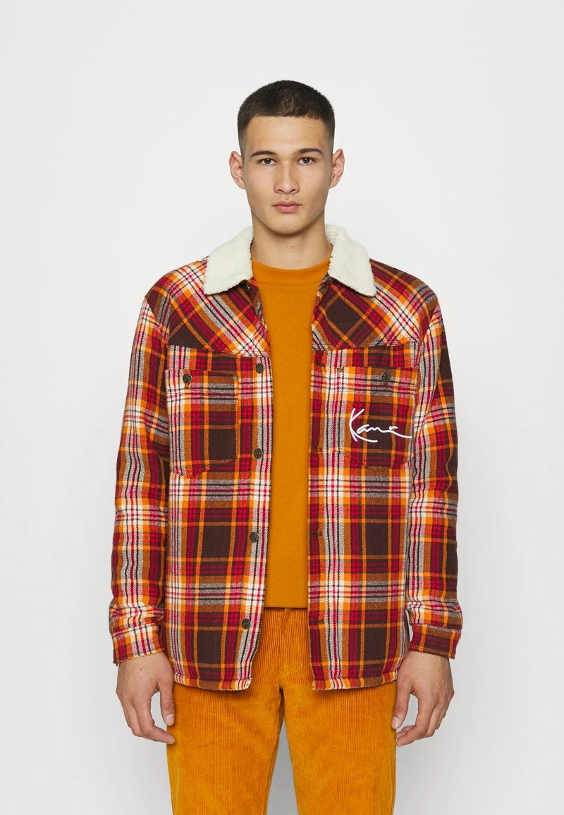 Karl Kani CHEST SIGNATURE UNISEX - Hemd - Dark Red 3 Karl Kani CHEST SIGNATURE UNISEX - Hemd - Dark Red