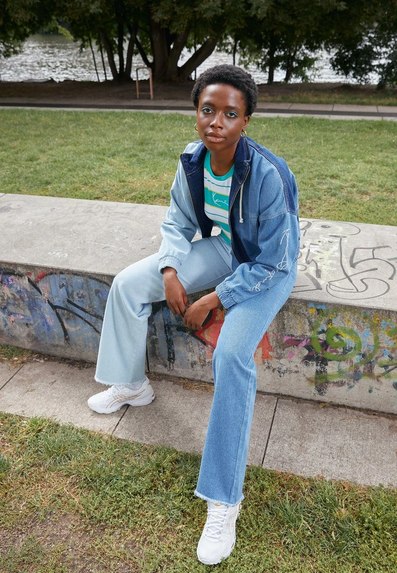 Karl Kani ORIGINALS BLOCK JACKET - Jeansjacke - Blue, Damen 4 Karl Kani ORIGINALS BLOCK JACKET - Jeansjacke - Blue, Damen – Bild 2