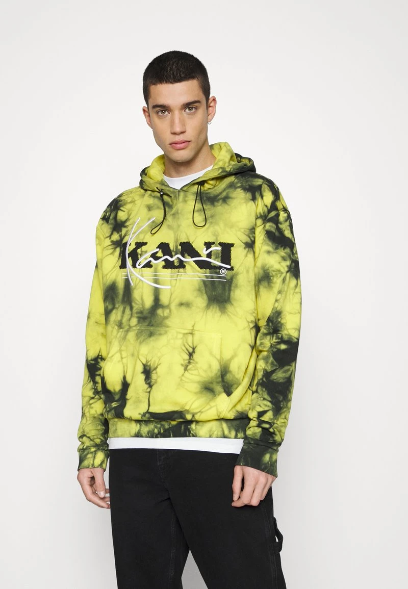 Karl Kani RETRO TIE DYE HOODIE UNISEX - Sweatshirt - Yellow 3 Karl Kani RETRO TIE DYE HOODIE UNISEX - Sweatshirt - Yellow