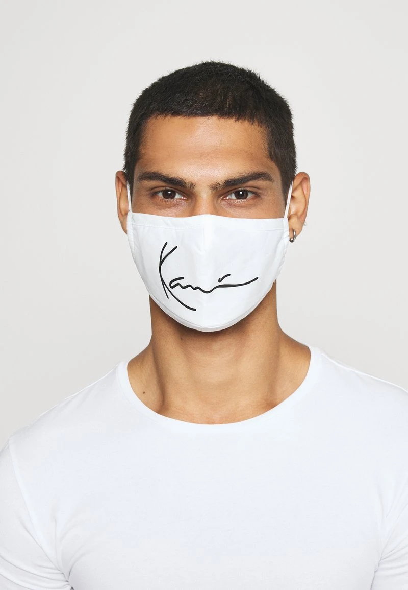 Karl Kani SIGNATURE FACE MASK - Stoffmaske - White, Unisex 6 Karl Kani SIGNATURE FACE MASK - Stoffmaske - White, Unisex – Bild 4