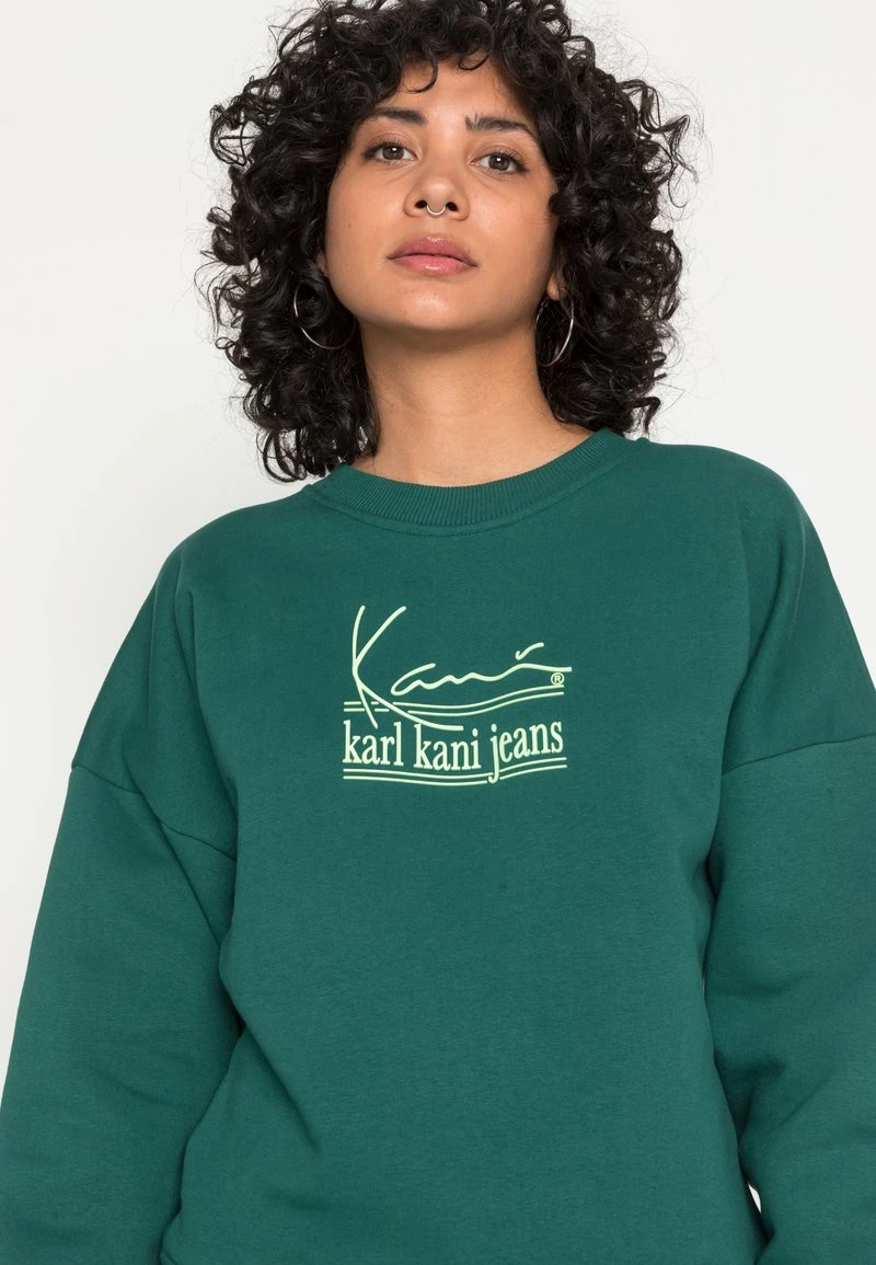 SIGNATURE CREW - Sweatshirt - green Karl Kani SIGNATURE CREW - Sweatshirt - Green, Damen -Outlet KARL KANI Store f23efe94aa7a4a77a775c626da121a51