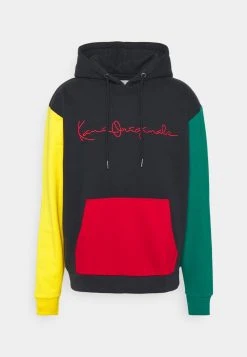 Karl Kani ORIGINALS BLOCK HOODIE UNISEX - Sweatshirt - Navy/green/yellow