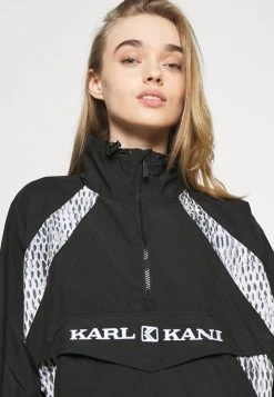 Karl Kani RETRO BLOCK - Windbreaker - Black, Damen -Outlet KARL KANI Store f261d77c183940cbacb37e8023c895a8