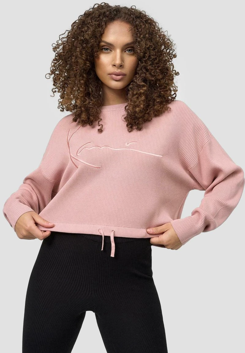 Karl Kani SIGNATURE CROP - Strickpullover - Rose, Damen 3 Karl Kani SIGNATURE CROP - Strickpullover - Rose, Damen