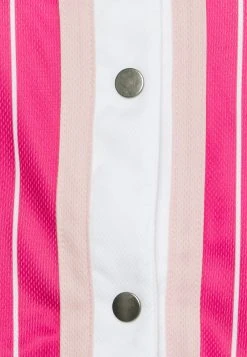 Karl Kani CHEST SIGNATURE PINSTRIPE BASEBALL - Sweatjacke - Pink, Damen -Outlet KARL KANI Store f483b4a419ec419ebb19012c2dc515b9