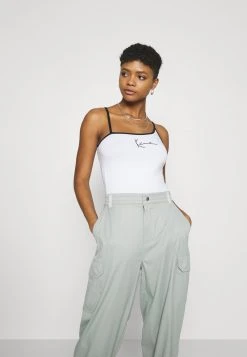 Karl Kani SMALL SIGNATURE ASYMMETRIC - Top - White, Damen