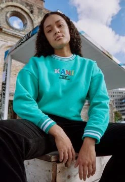Karl Kani RETRO COLLEGE CREW - Sweatshirt - Dark Mint, Damen 4 Karl Kani RETRO COLLEGE CREW - Sweatshirt - Dark Mint, Damen -Outlet KARL KANI Store f58ff2be54804fa2806bc5b16c23caee