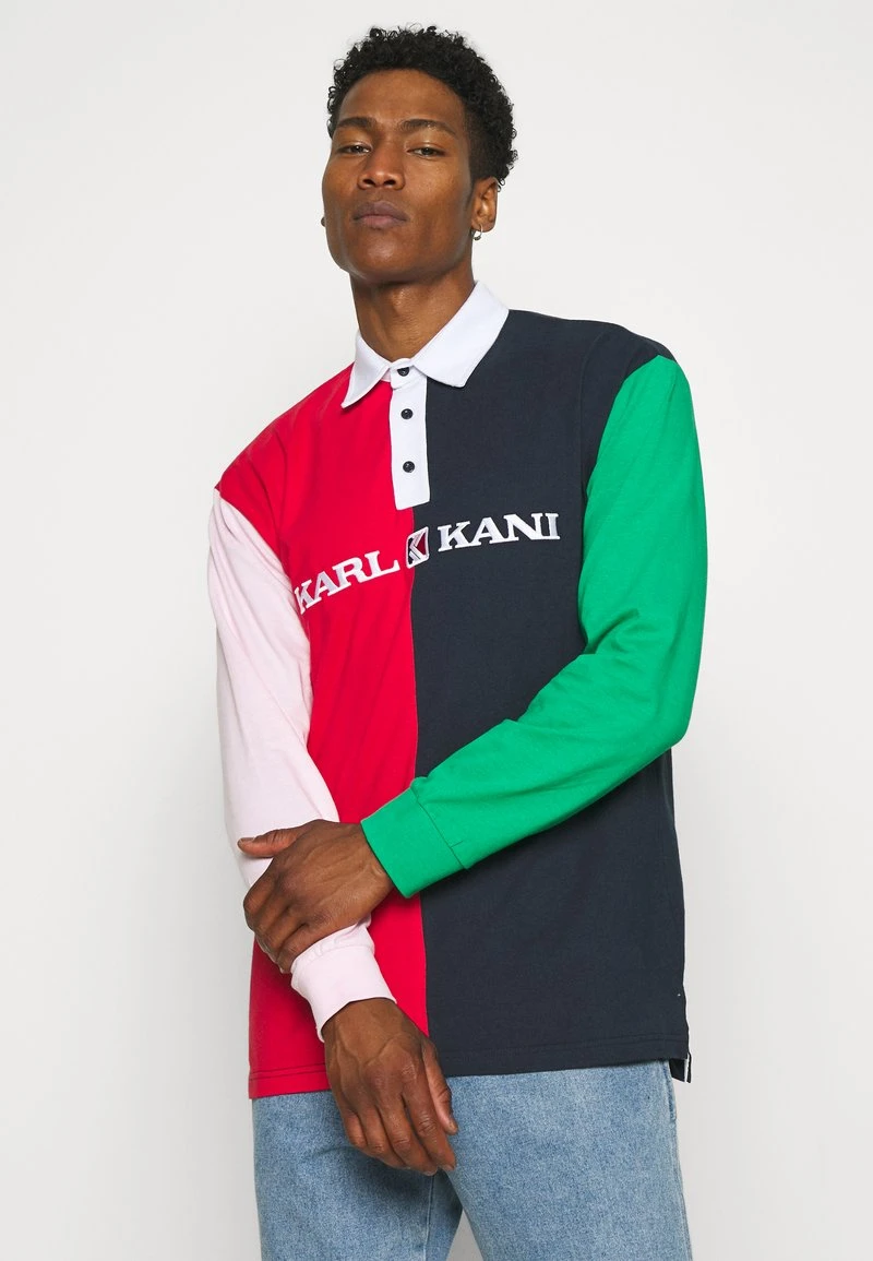 Karl Kani UNISEX RETRO BLOCK RUGBY SHIRT UNISEX - Poloshirt - Navy 3 Karl Kani UNISEX RETRO BLOCK RUGBY SHIRT UNISEX - Poloshirt - Navy
