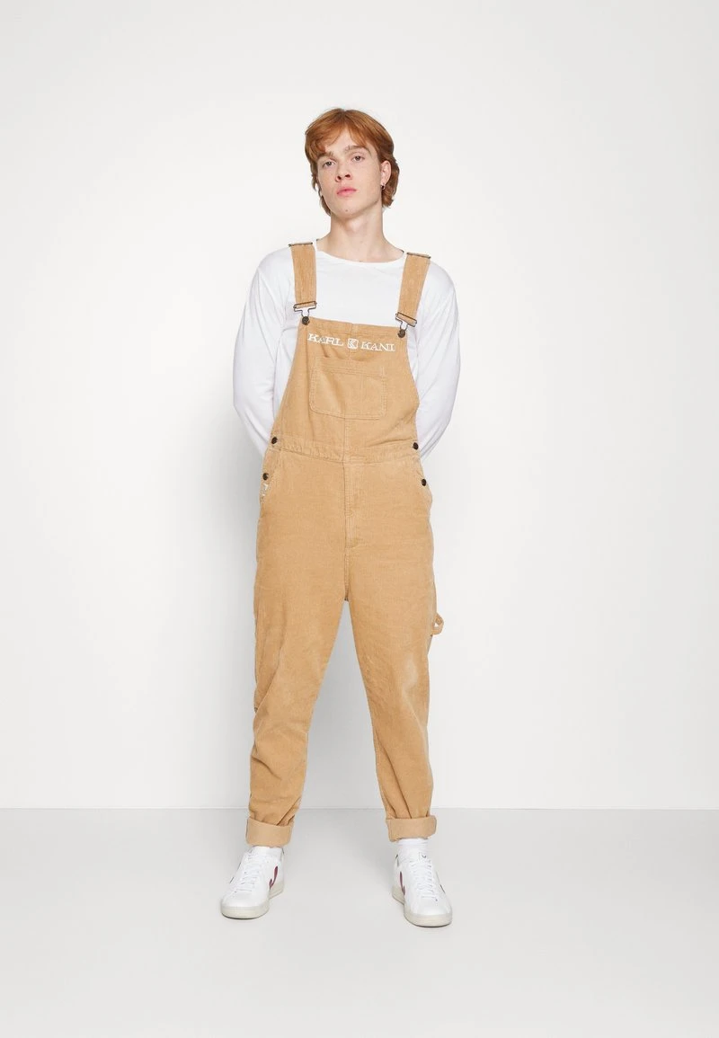 Karl Kani RETRO DUNGAREE UNISEX - Stoffhose - Sand 3 Karl Kani RETRO DUNGAREE UNISEX - Stoffhose - Sand