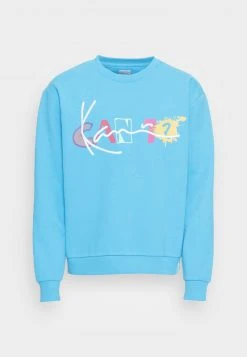 Karl Kani SIGNATURE PRINT CREW UNISEX - Sweatshirt - Blue -Outlet KARL KANI Store f719d5ed30d7496392af2b8cd9655ccf