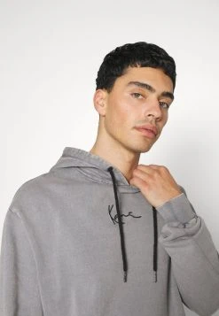 Karl Kani UNISEX SMALL SIGNATURE OS HOODIE BLEACHED - Sweatshirt - Grey -Outlet KARL KANI Store fb275df4a0af431691896d2ca5d271a9
