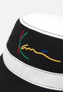 Karl Kani SIGNATURE PINSTRIPE BUCKET HAT UNISEX - Hut - Black -Outlet KARL KANI Store fb4cfbe76f2a4a2bbc7268d30150a8f8