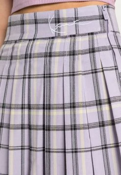 Karl Kani SMALL SIGNATURE CHECK TENNIS SKIRT - Minirock - Purple, Damen -Outlet KARL KANI Store fbd78d6972a54022a772a08216a8c681