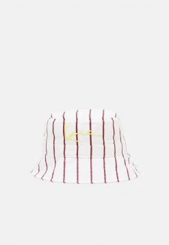 Karl Kani SIGNATURE PINSTRIPE BUCKET HAT UNISEX - Hut - White