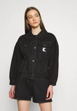 Karl Kani WASHED JACKET - Jeansjacke - Black, Damen