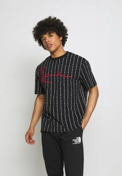 Karl Kani SIGNATURE LOGO PINSTRIPE TEE - T-Shirt Print - Black, Herren