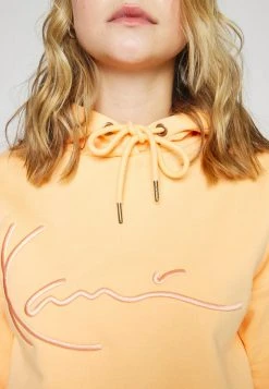 Karl Kani SIGANTURE SHORT HOODIE - Sweatshirt - Orange, Damen -Outlet KARL KANI Store fe07e4d43025452085d963e9e55f33a3